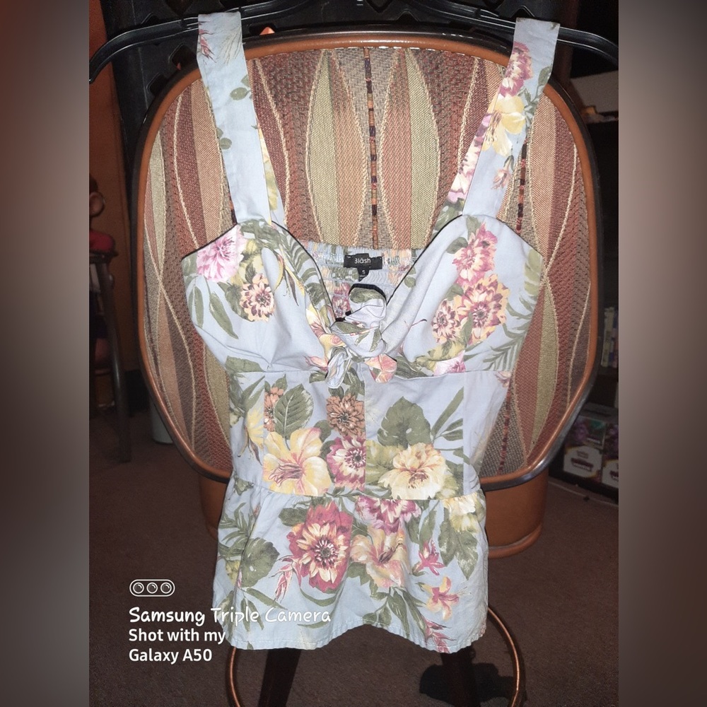 Blash Floral Bustier Tank Top